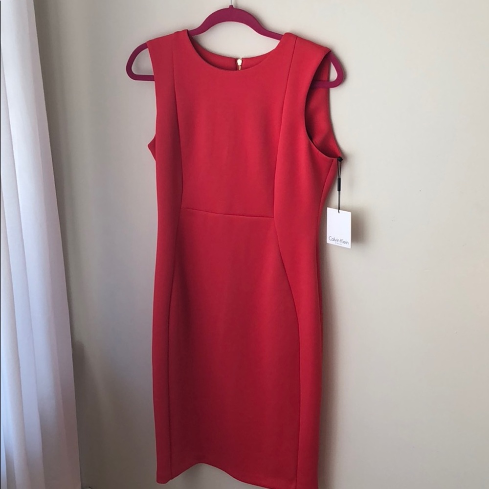 NEW Red Calvin Klein Dress